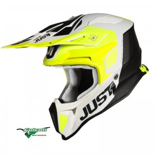 Кроссовый шлем Just1 J18 Pulsar Yellow-Black