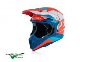 Шлем кроссовый Acerbis Impact 3.0 White/blue